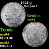 1921-p Morgan Dollar $1 Grades Choice Unc