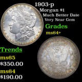 1903-p Morgan Dollar $1 Grades Choice+ Unc