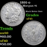 1891-o Morgan Dollar $1 Grades xf+