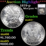 ***Auction Highlight*** 1879-p Morgan Dollar $1 Graded ms65+ By SEGS (fc)