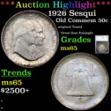 ***Auction Highlight*** 1926 Sesqui Old Commem Half Dollar 50c Graded ms65 By SEGS (fc)