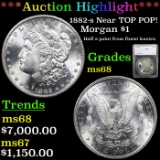 ***Auction Highlight*** 1882-s Near TOP POP! Morgan Dollar $1 Graded ms68 By SEGS (fc)