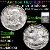 ***Auction Highlight*** 1921 Alabama Old Commem Half Dollar 50c Graded ms65+ By SEGS (fc)