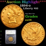 ***Auction Highlight*** 1894-o Gold Liberty Eagle $10 Graded au58 By SEGS (fc)
