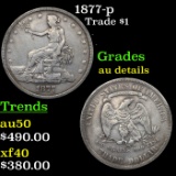 1877-p Trade Dollar $1 Grades AU Details