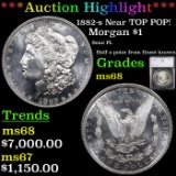 ***Auction Highlight*** 1882-s Near TOP POP! Morgan Dollar $1 Graded ms68 By SEGS (fc)