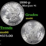 1896-p Morgan Dollar $1 Grades GEM+ Unc