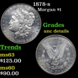 1878-s Morgan Dollar $1 Grades Unc Details