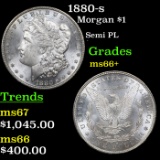 1880-s Morgan Dollar $1 Grades GEM++ Unc