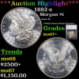 ***Auction Highlight*** 1882-s Morgan Dollar $1 Graded ms67+ By SEGS (fc)