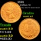 1876 Indian Cent 1c Grades Select Unc RD