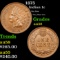 1875 Indian Cent 1c Grades Choice AU/BU Slider