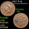 1827 N-11 Coronet Head Large Cent 1c Grades vf++