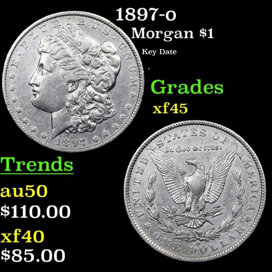 1897-o Morgan Dollar $1 Grades xf+