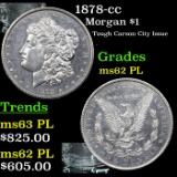 1878-cc Morgan Dollar $1 Grades Select Unc PL