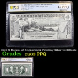 PCGS 1896 $1 Bureau of Engraving & Printing Silver Certificate Graded cu63 PPQ By PCGS