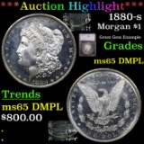***Auction Highlight*** 1880-s Morgan Dollar $1 Graded ms65 DMPL By SEGS