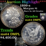 ***Auction Highlight*** 1899-s Morgan Dollar $1 Graded Choice Unc DMPL By USCG (fc)