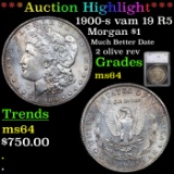 ***Auction Highlight*** 1900-s vam 19 R5 Morgan Dollar $1 Graded ms64 By SEGS (fc)