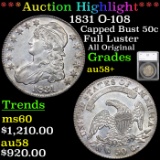 ***Auction Highlight*** 1831 O-108 Capped Bust Half Dollar 50c Graded au58+ By SEGS (fc)