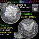 ***Auction Highlight*** 1896-p Morgan Dollar $1 Graded ms64+ DMPL By SEGS (fc)