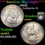 ***Auction Highlight*** 1900 Lafayette Dollar $1 Graded Choice Unc By USCG (fc)