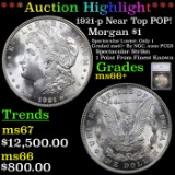 ***Auction Highlight*** 1921-p Near Top POP! Morgan Dollar $1 Graded ms66+ By SEGS (fc)