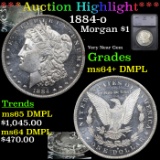 ***Auction Highlight*** 1884-o Morgan Dollar $1 Graded ms64+ DMPL By SEGS (fc)