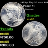 1925-p Top 50 vam 1A1 Peace Dollar $1 Grades GEM+ Unc