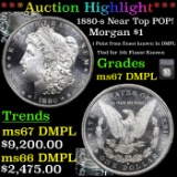 ***Auction Highlight*** 1880-s Near Top POP! Morgan Dollar $1 Graded ms67 DMPL By SEGS (fc)
