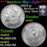 ***Auction Highlight*** 1893-p Morgan Dollar $1 Graded Select Unc By USCG (fc)