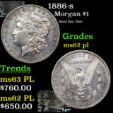 1886-s Morgan Dollar $1 Grades Select Unc PL