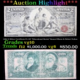 ***Auction Highlight*** 1896 $2 Silver Certificate Fr-247 