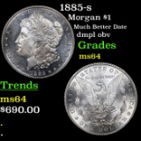 1885-s Morgan Dollar $1 Grades Choice Unc