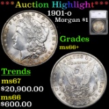 ***Auction Highlight*** 1901-o Morgan Dollar $1 Graded ms66+ By SEGS (fc)