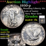 ***Auction Highlight*** 1930-p Standing Liberty Quarter 25c Graded ms64+ fh By SEGS (fc)
