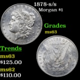 1878-s /s Morgan Dollar $1 Grades Select Unc