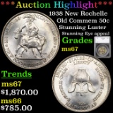 ***Auction Highlight*** 1938 New Rochelle Old Commem Half Dollar 50c Graded ms67 By SEGS (fc)
