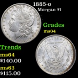 1885-o Morgan Dollar $1 Grades Choice Unc