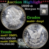 ***Auction Highlight*** 1899-o Morgan Dollar $1 Graded ms66+ dmpl By SEGS (fc)