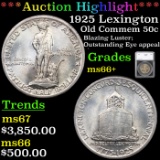 ***Auction Highlight*** 1925 Lexington Old Commem Half Dollar 50c Graded ms66+ By SEGS (fc)