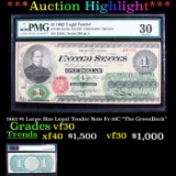 ***Auction Highlight*** 1862 $1 Large Size Legal Tender Note Fr-16C 