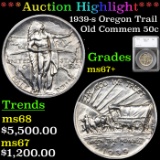 ***Auction Highlight*** 1939-s Oregon Trail Old Commem Half Dollar 50c Graded ms67+ By SEGS (fc)
