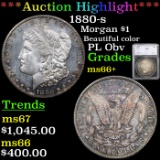 ***Auction Highlight*** 1880-s Morgan Dollar $1 Graded ms66+ By SEGS (fc)