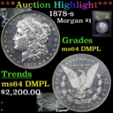 ***Auction Highlight*** 1878-s Morgan Dollar $1 Graded Choice Unc DMPL By USCG (fc)