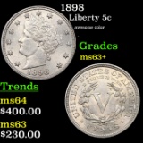 1898 Liberty Nickel 5c Grades Select+ Unc