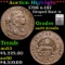 ***Auction Highlight*** 1798 s-187 Draped Bust Large Cent 1c Graded au53 details By SEGS (fc)