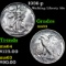 1936-p Walking Liberty Half Dollar 50c Grades Choice Unc