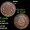 1866 Two Cent Piece 2c Grades AU Details