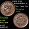 1852 N-12 Braided Hair Large Cent 1c Grades Choice AU/BU Slider